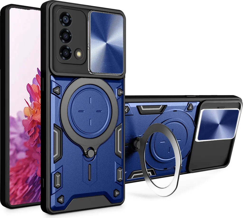Offerta Cover Oppo A74 4G Blu - Protezione Completa 3 in 1 Economica