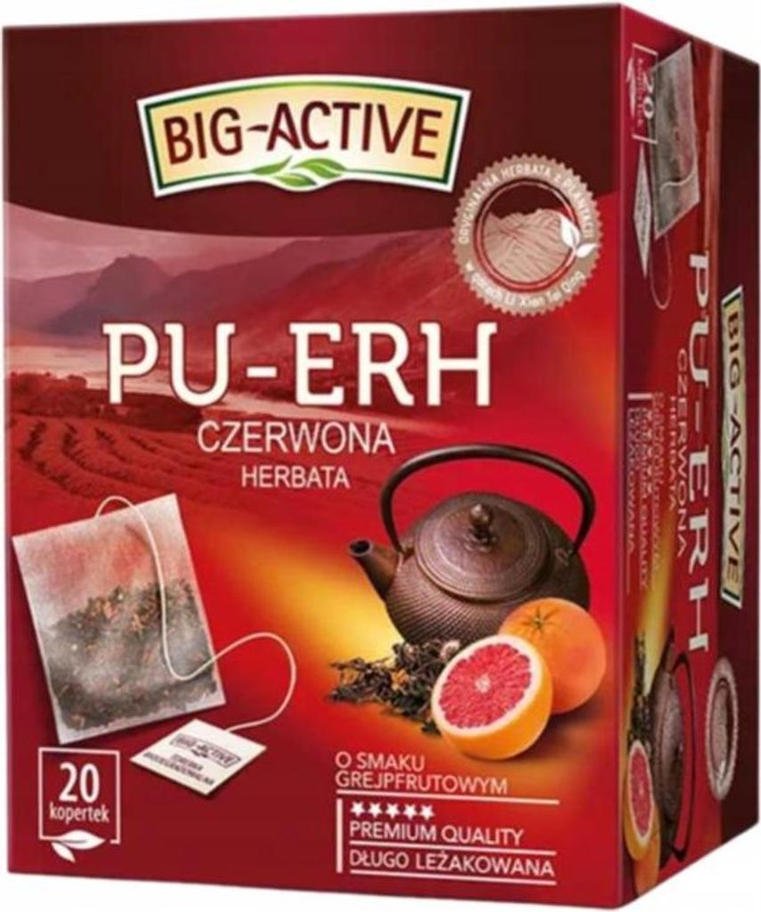 Herbata czerwonaPolyuretánerh Grejpfrutowa 20 torebek Obrázok produktu 