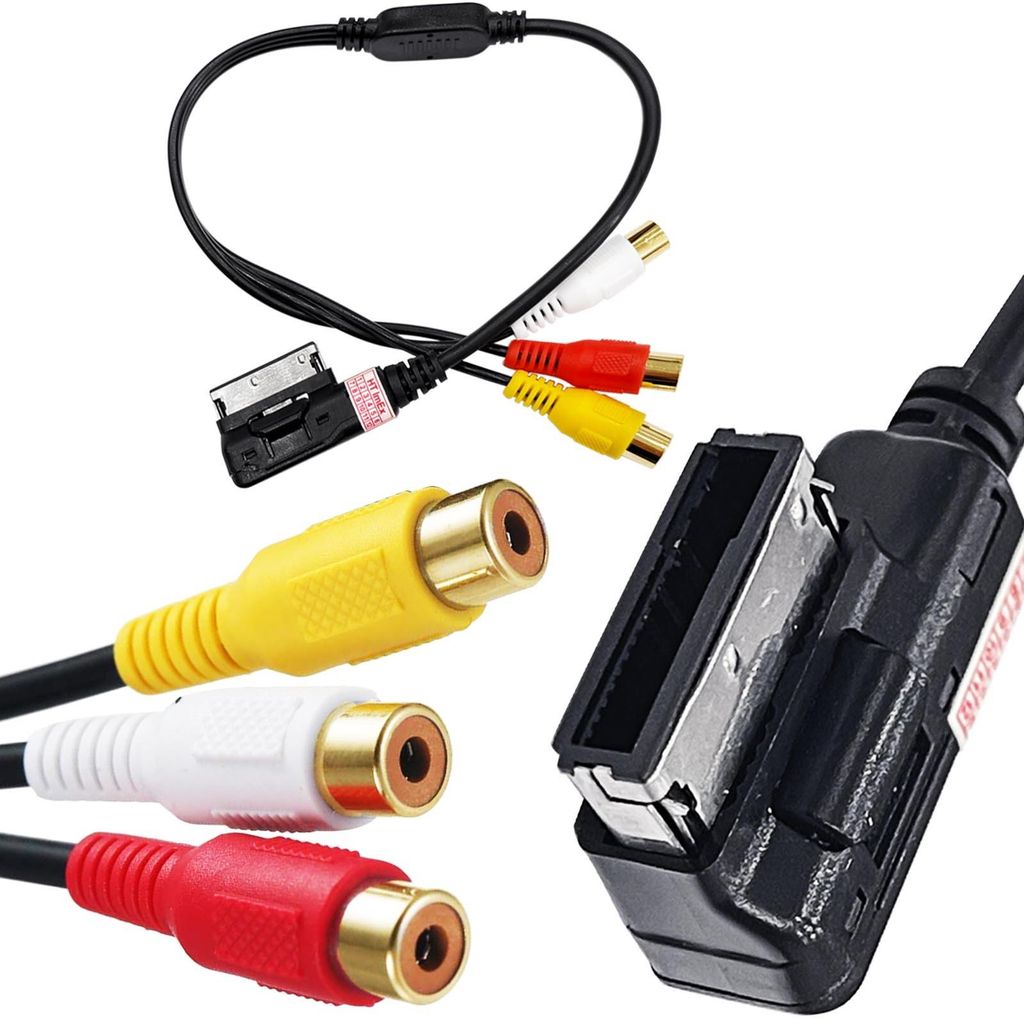 Kabel AMI MMI RCA Adapter 3G Audio Video kompatibel mit Audi A4 A5 A6 A8 Q5 Q7