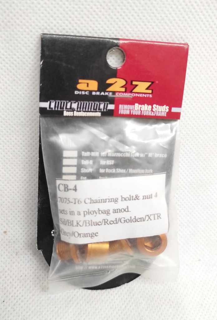 Schrauben für Kurbel A2Z orange eloxiert CB-4