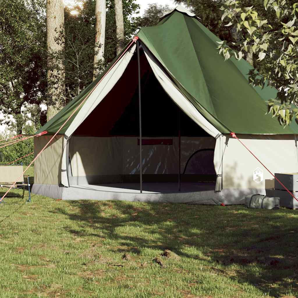 vidaXL Tipi-Familienzelt 10 Personen Grün Wasserdicht Produktbild 7