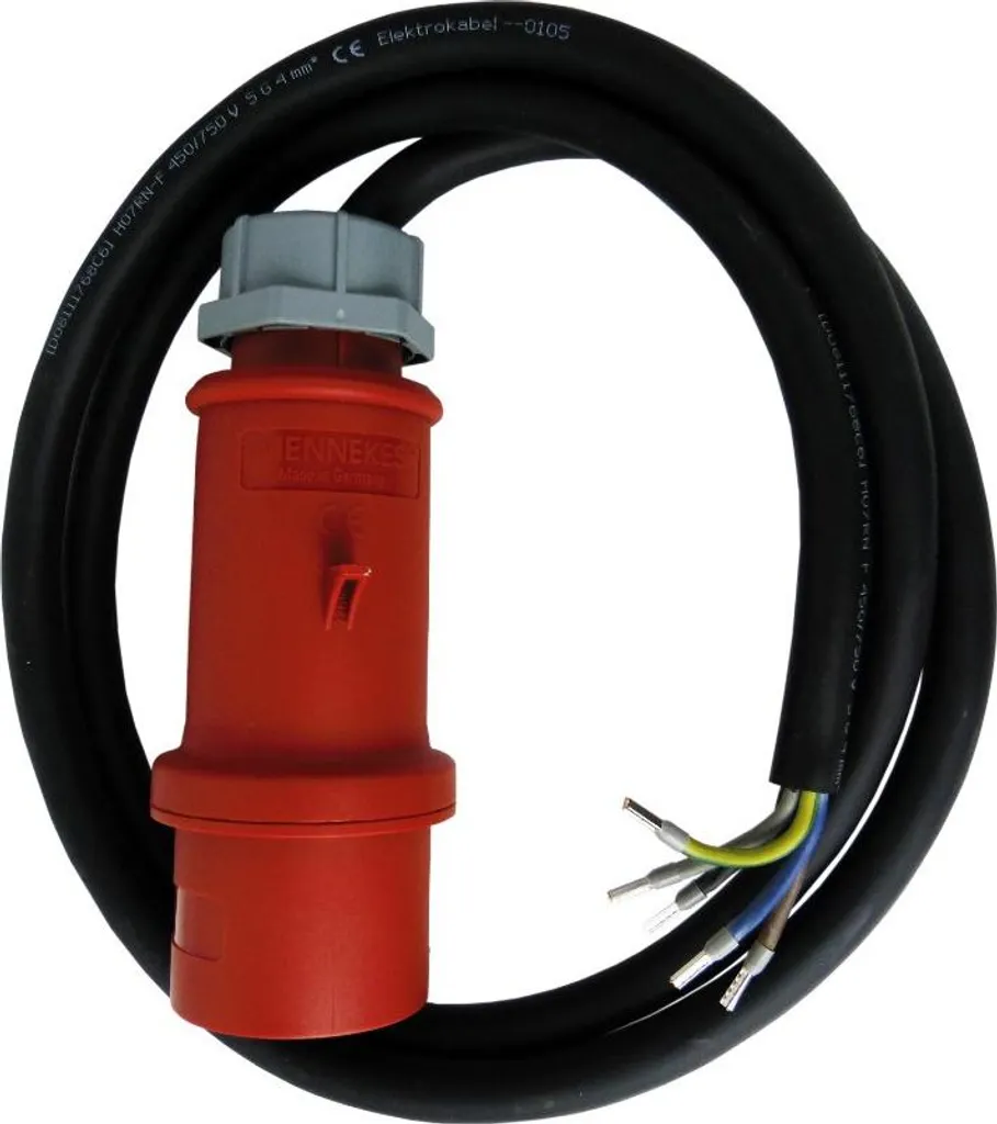 Rallonge électrique industrielle 32A 5x4mm² CEE 400V de 2 mètres - 2