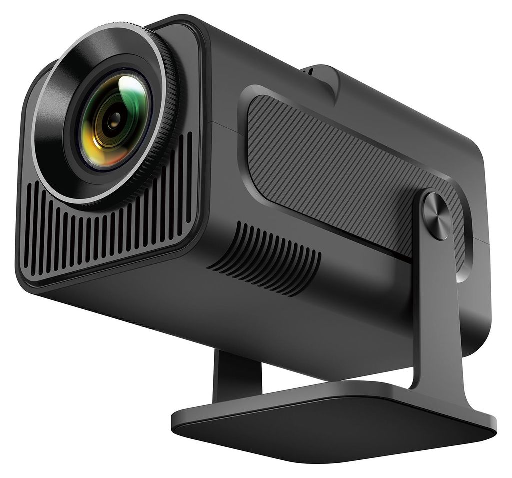 Tragbarer 1080P-LCD-Projektor, intelligenter BT-Projektor fuer Telefone mit automatischer Keystone-Funktion, 180 ¡ã einstellbarer, hochklarer Des...
