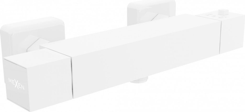 Mexen Cube Thermostat-Duschmischer, Weiß - 77200-20 Produktbild 