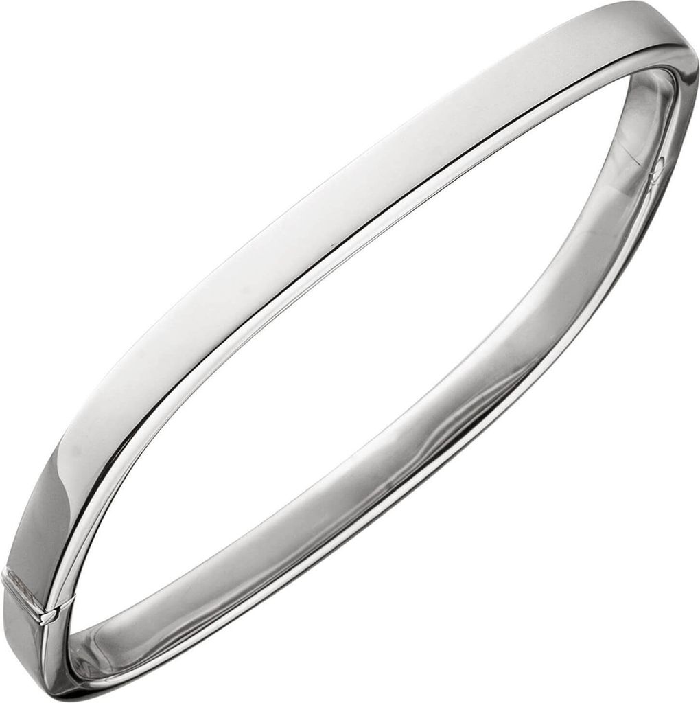 Armreif Armband aus 925 Silber flach eckig 58,9x54,7mm Armschmuck schlicht