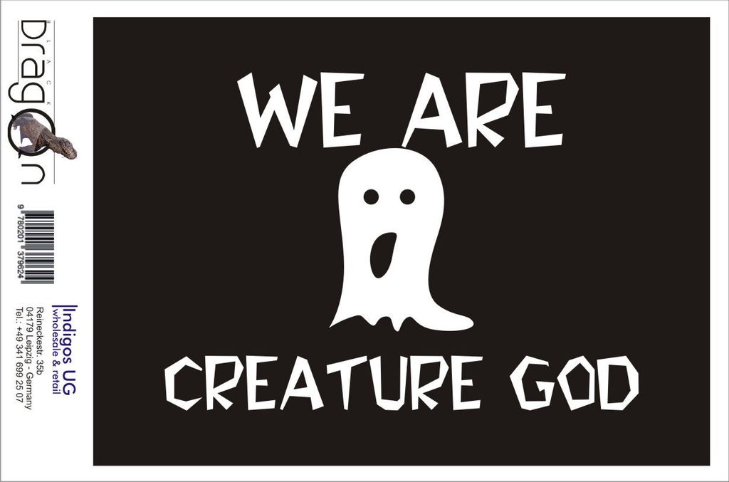 Aufkleber / Autoaufkleber - JDM / Die cut / Auto / OEM - We are creature - 210X150mm gelb - Heckscheibe / Heckscheibenaufkleber