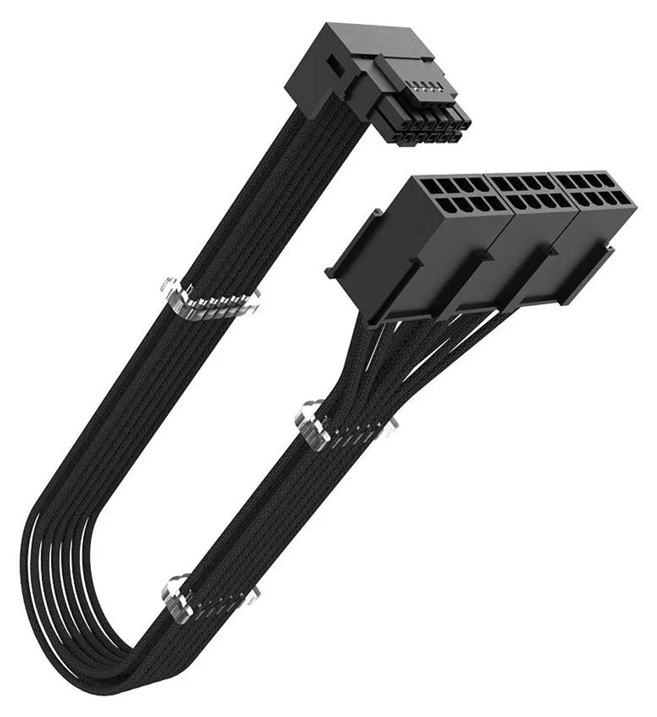 Cavo Akasa G-Nexus PX24 AK-CBPW31-30BK da 12+4 pin (RA)(m) a 3x8 pin (RA)(w) 30 cm (AK-CBPW31-30BK)