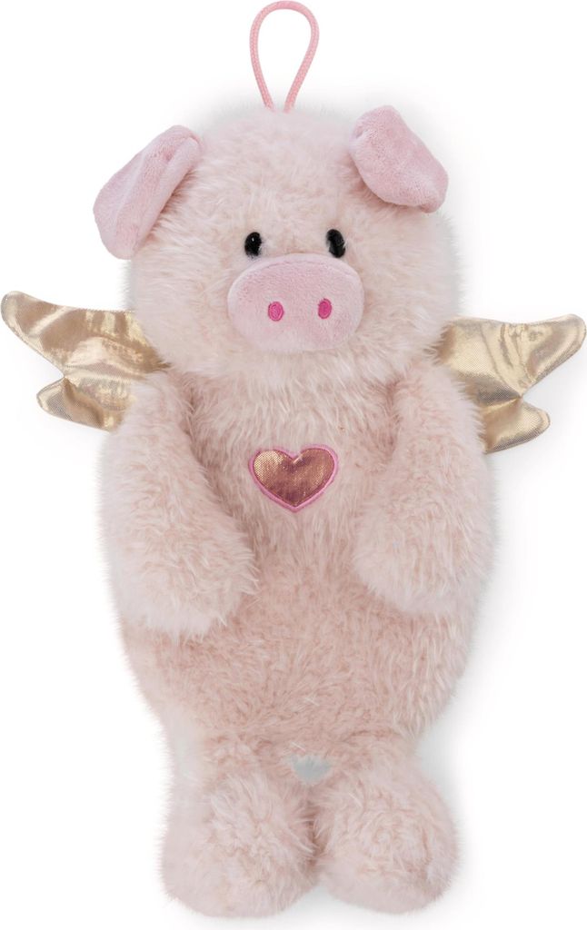 Wärmflasche Schutzengel Schwein La La Piggie 300ml 35cm - pink - Kuscheliges Wärmetier ab 10 Monaten – Plüschtier-Wärmflasche, Wärmebeutel f...