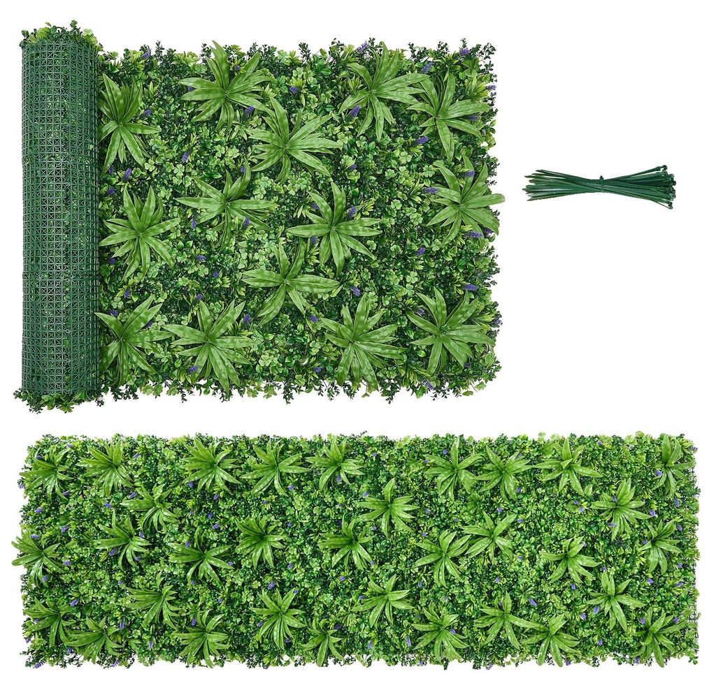 VEVOR Haie artificielle, mur végétal 3 x 1 m, brise-vue en Image du produit 