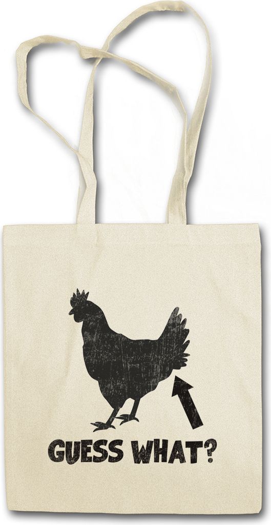 Urban Backwoods Guess What, Stofftasche, Farbe: Beige