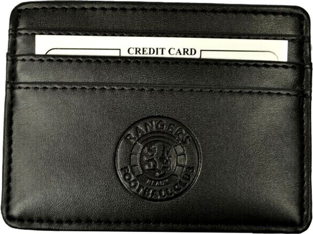 Rangers FC - Kunstleder Brieftasche für Karten BS3884 (Einheitsgröße) (Schwarz)