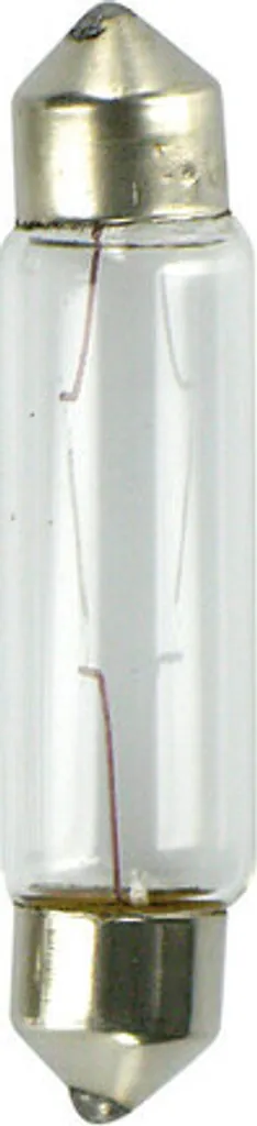 Lampada 12V siluro - 11x44 mm - 15W - SV8,5-8 - 2 pezzi - blister