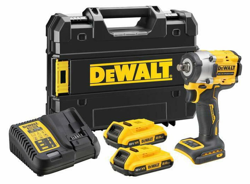 DEWALT Akku-Schlagschrauber 1/2" 18V DCF921D2T 406Nm 2x2,0Ah TSTAK