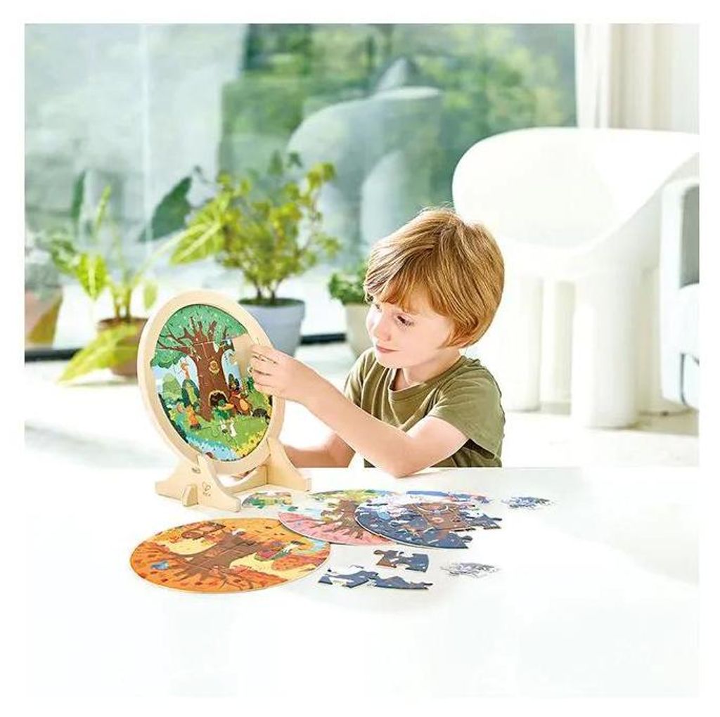 Hape 4-Jahreszeiten-Schichtenpuzzle Produktbild 
