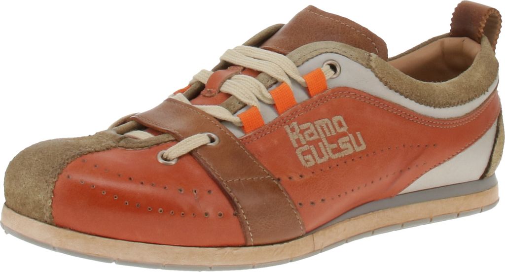 Kamo-Gutsu TIFO-017 - Herren Freizeitschuhe - Kaki-Arancio, Größe:46 EU