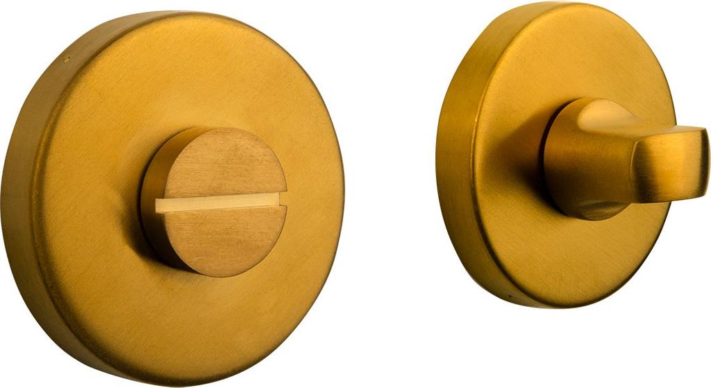 Lavuzo WC-Schloss Matt Gold runde Rosette - Pro Set