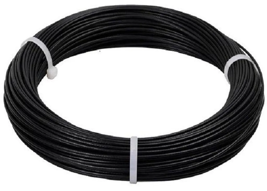Câble acier noir 2mm pour suspension luminaire et décoration intérieure