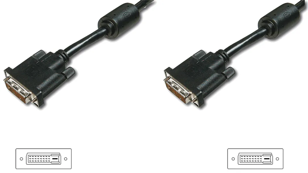 Câble DVI-D 2m ASSMANN Electronic Liaison Numérique Haute Qualité