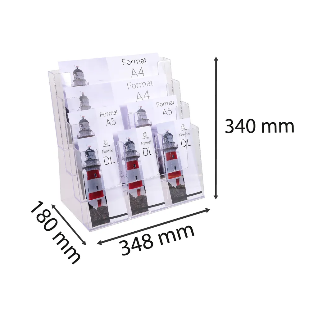 Porte-brochures de bureau Exacompta pour organiser vos dépliants - 6