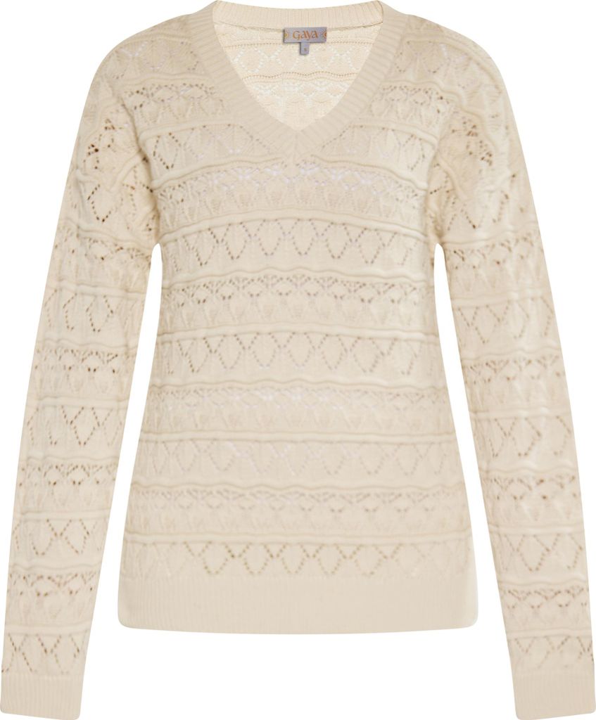 Gaya damen pullover - dunklecreme, XXL