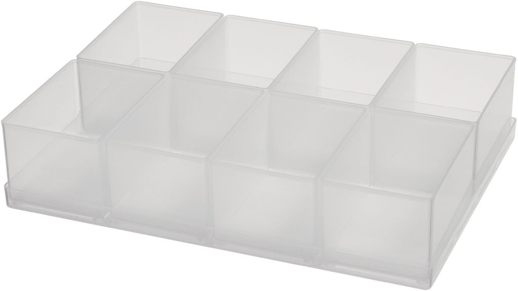 raaco Einteilungsset 8tlg. transparent Breite 55 x Tiefe 79 Produktbild 