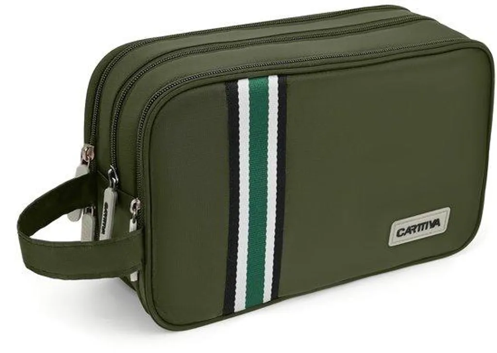 Trousse cosmétique étanche grande capacité 5,51 L coloris vert sapin