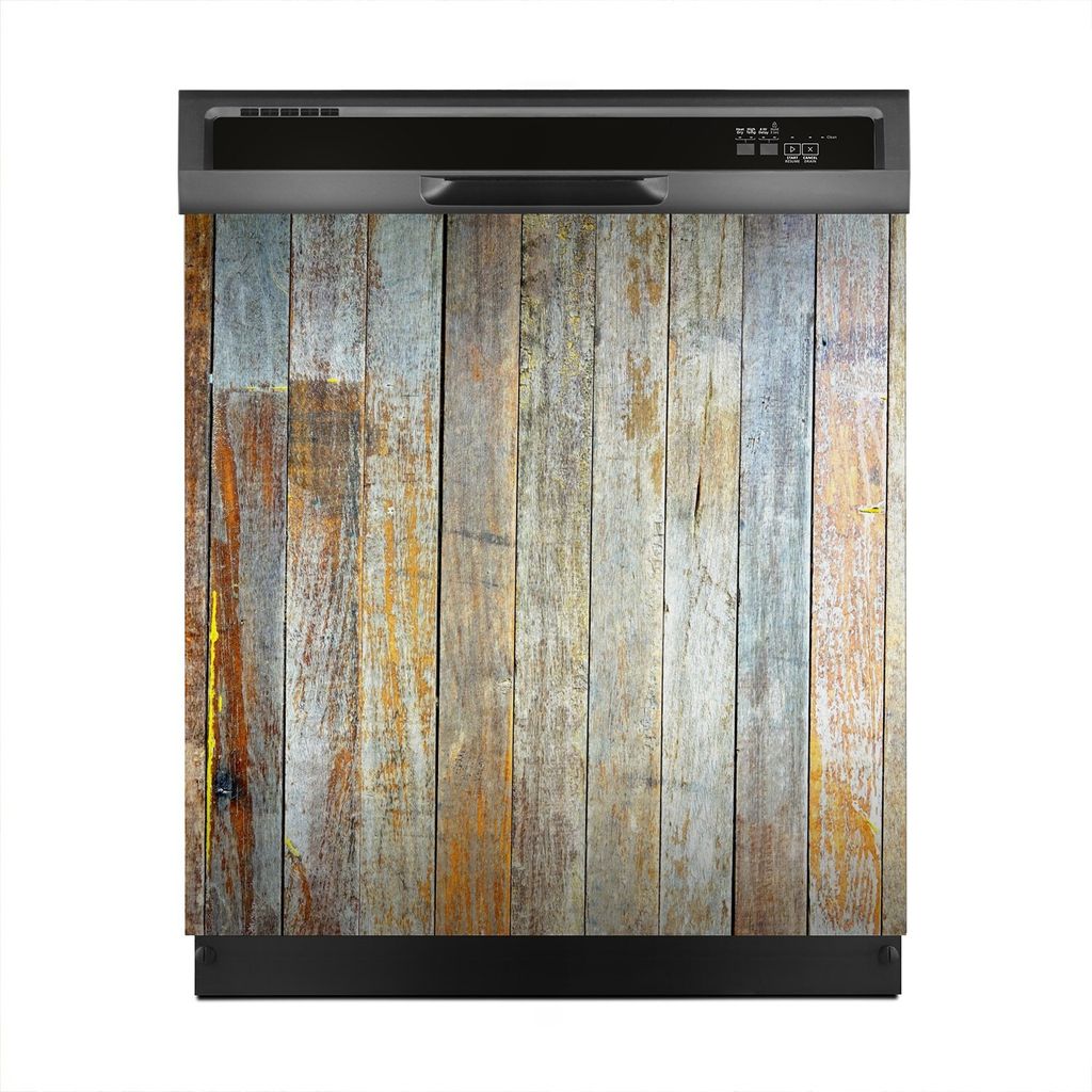 Aufkleber sticker 60x60 cm Dekorative folie Spülmaschine - Dunkle Holz