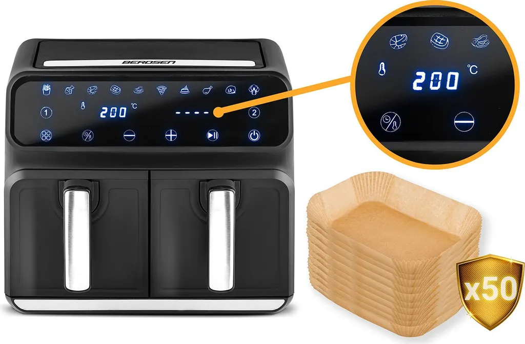 Recensione Berdsen BD-653: Friggitrice Aria Calda 1700W Doppia Area - 21
