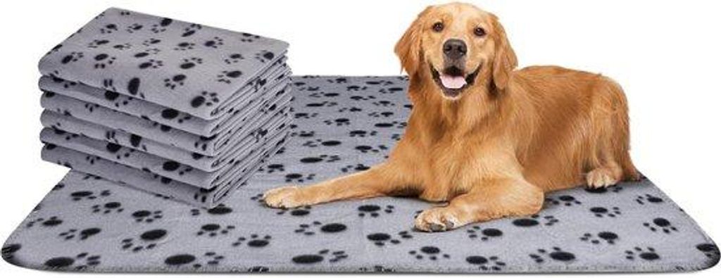 Weiche Hundedecke, wasbar, 75x75cm, 6er Set, für Hunde und Katzen