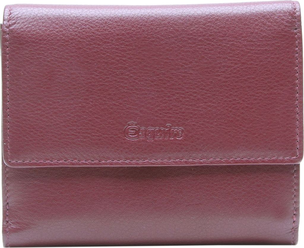 Esquire Leder Geldbörse Viktoria Wallet With Flap Bordeaux dunkelrot
