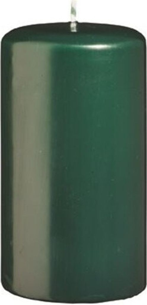 Stumpenkerzen Dunkelgrün 130 x 70 mm, 4 Stück