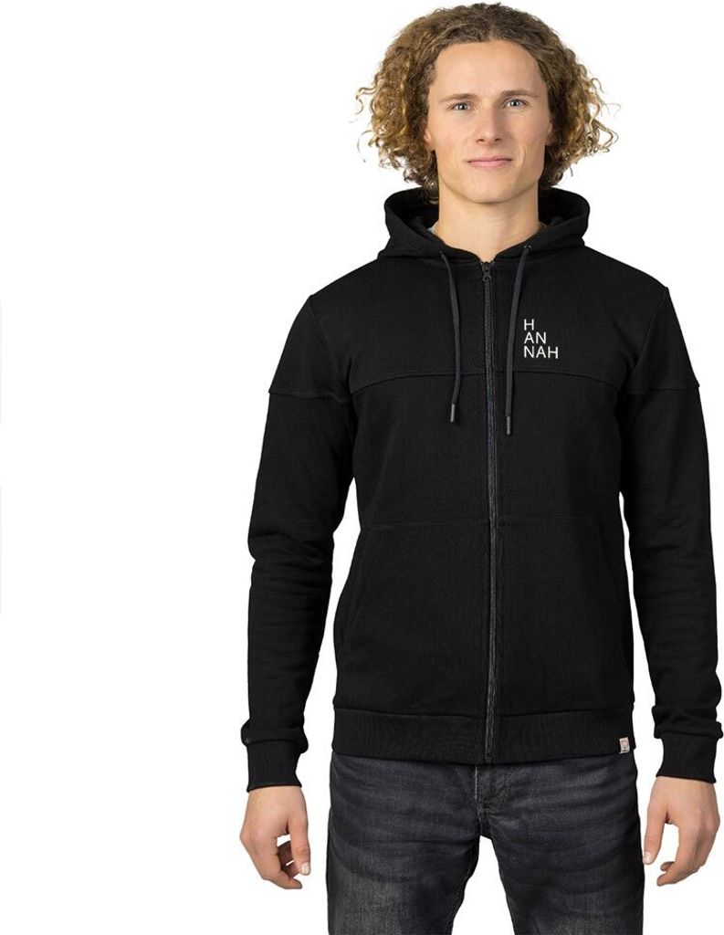 Hannah Fezco Reißverschlusspullover Schwarz 2XL Mann Schwarz 2XL