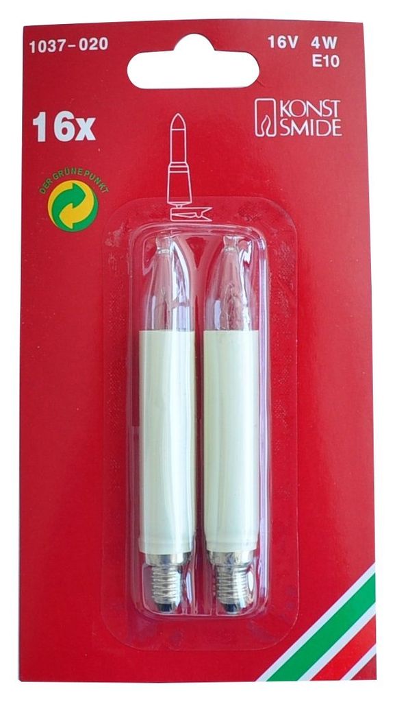 Konstsmide 1037-020, 4 W, E10, Warmweiß, E, 4 kWh Produktbild 