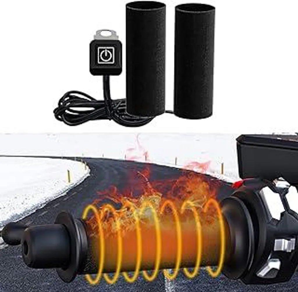 Manopole Riscaldate Moto 12V Overgrips Universali - Calore in 1 Minuto