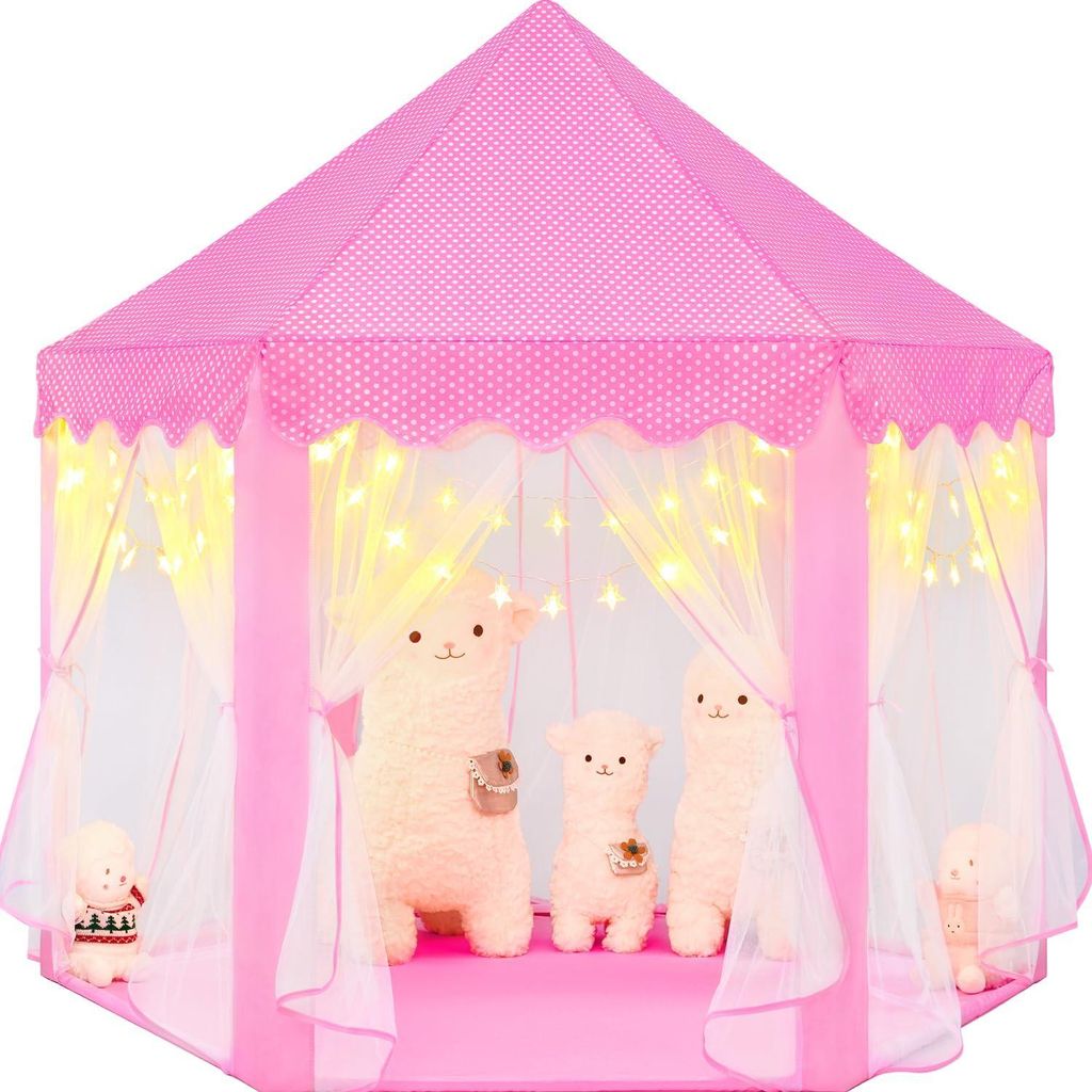 Kinderspeeltent, speelhuisje met LED-verlichting, Productafbeelding 