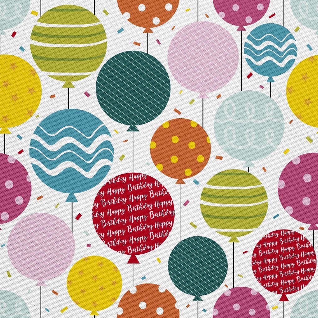 OUTDOOR DEKOSTOFFE OXFORD - Motiv Gemusterte Luftballons