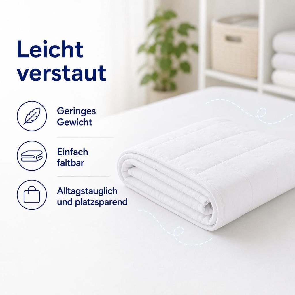 Bettdecke 200x220 cm Ganzjahresdecke Mikrofaser Allergiker