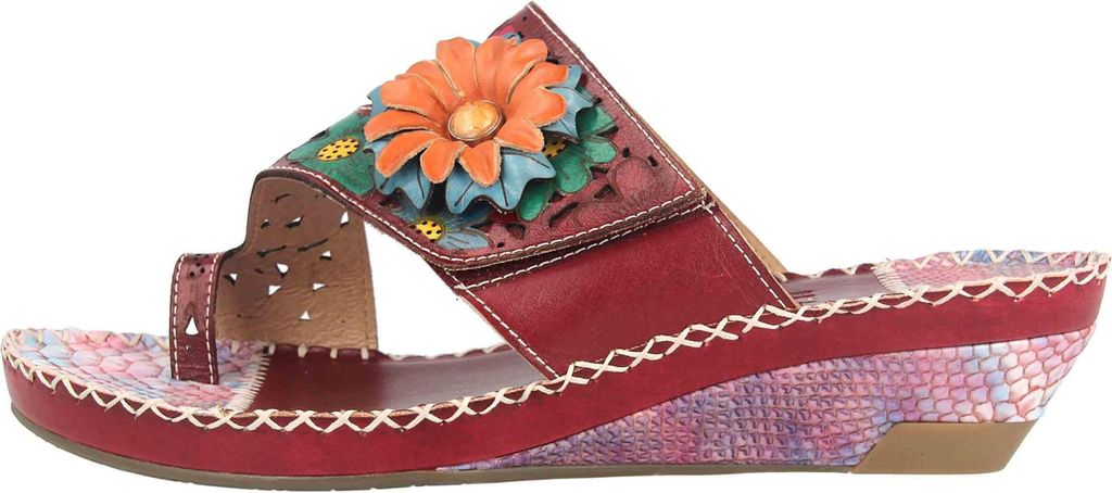 Spring Footwear Zehentrenner in Übergrößen Lila Vardi-Pr große Damenschuhe