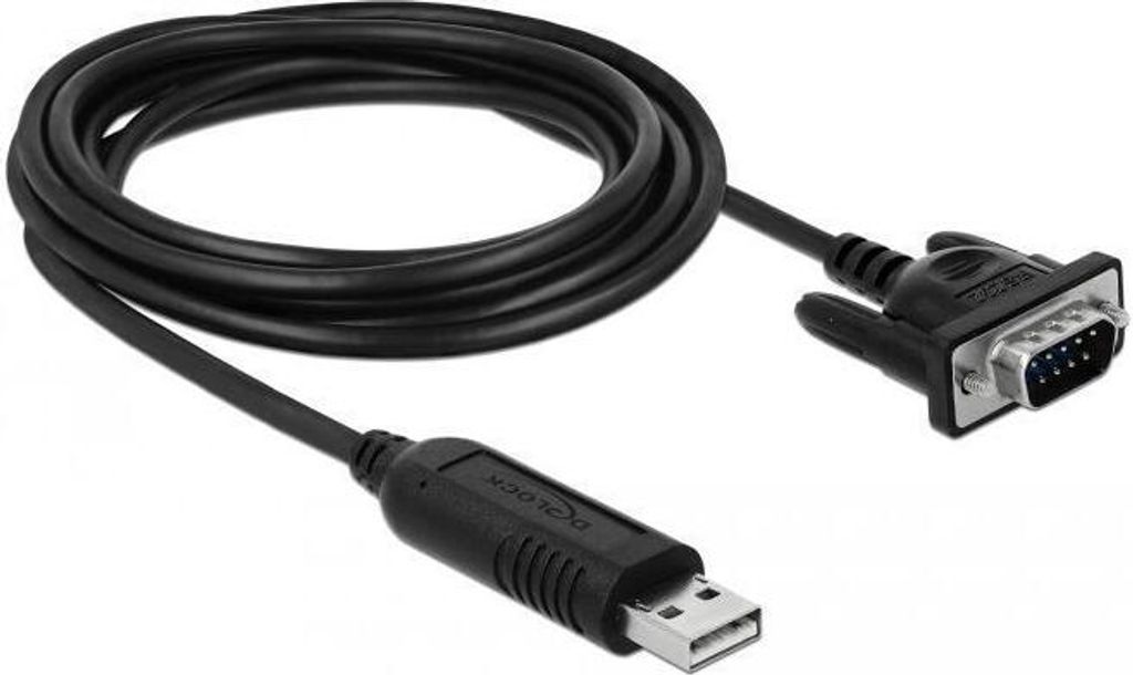DELOCK USB 2.0 zu Seriell RS-232 Adapter kompakte Steckergeh