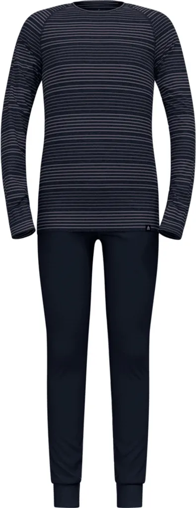 Sous-vêtement thermique enfant ODLO ACTIVE WARM bleu et gris 152