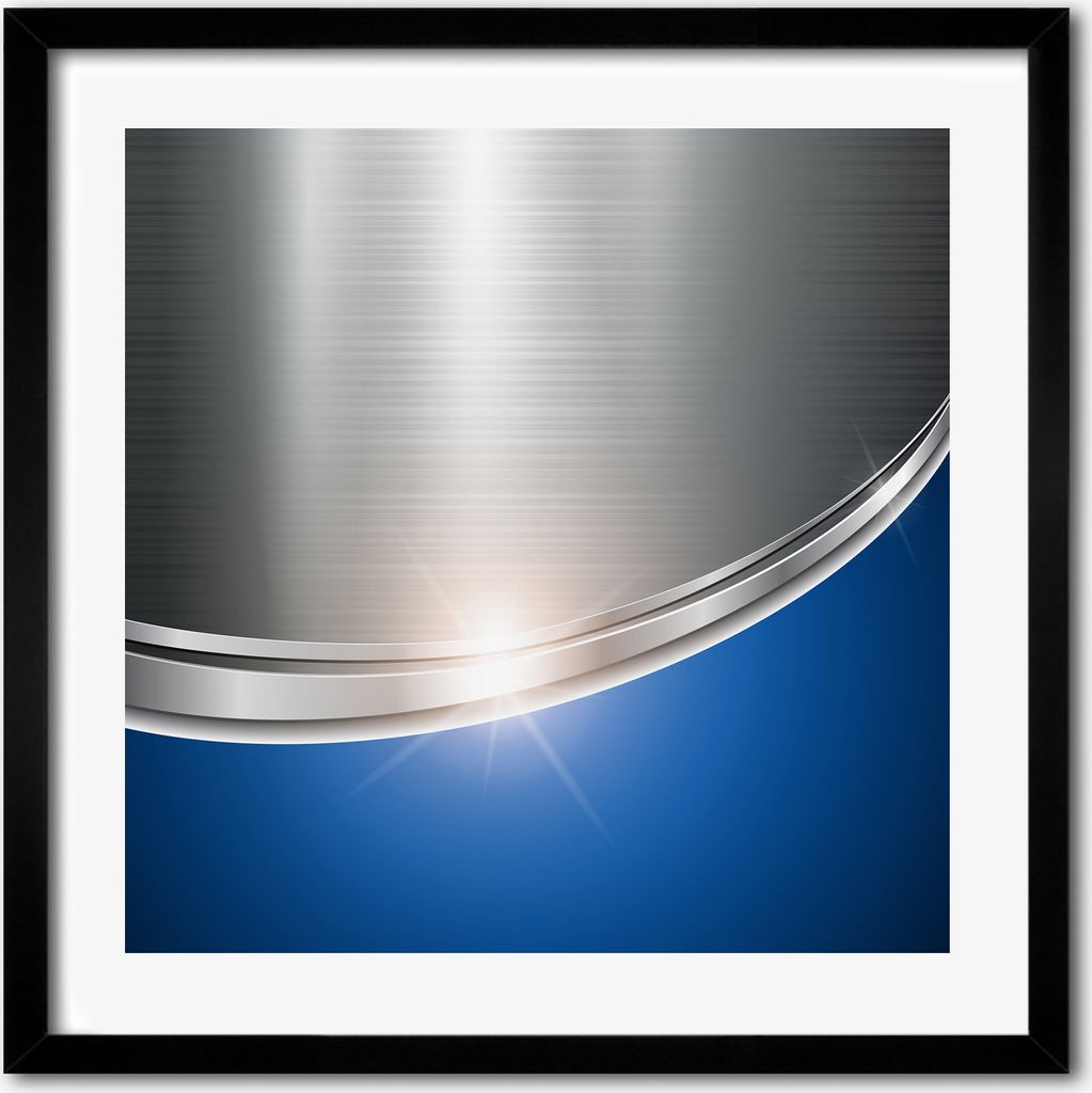 Bild - 50 cm x 50 cm - MDF - Rahmen, Wandkunst - Metall Produktbild 