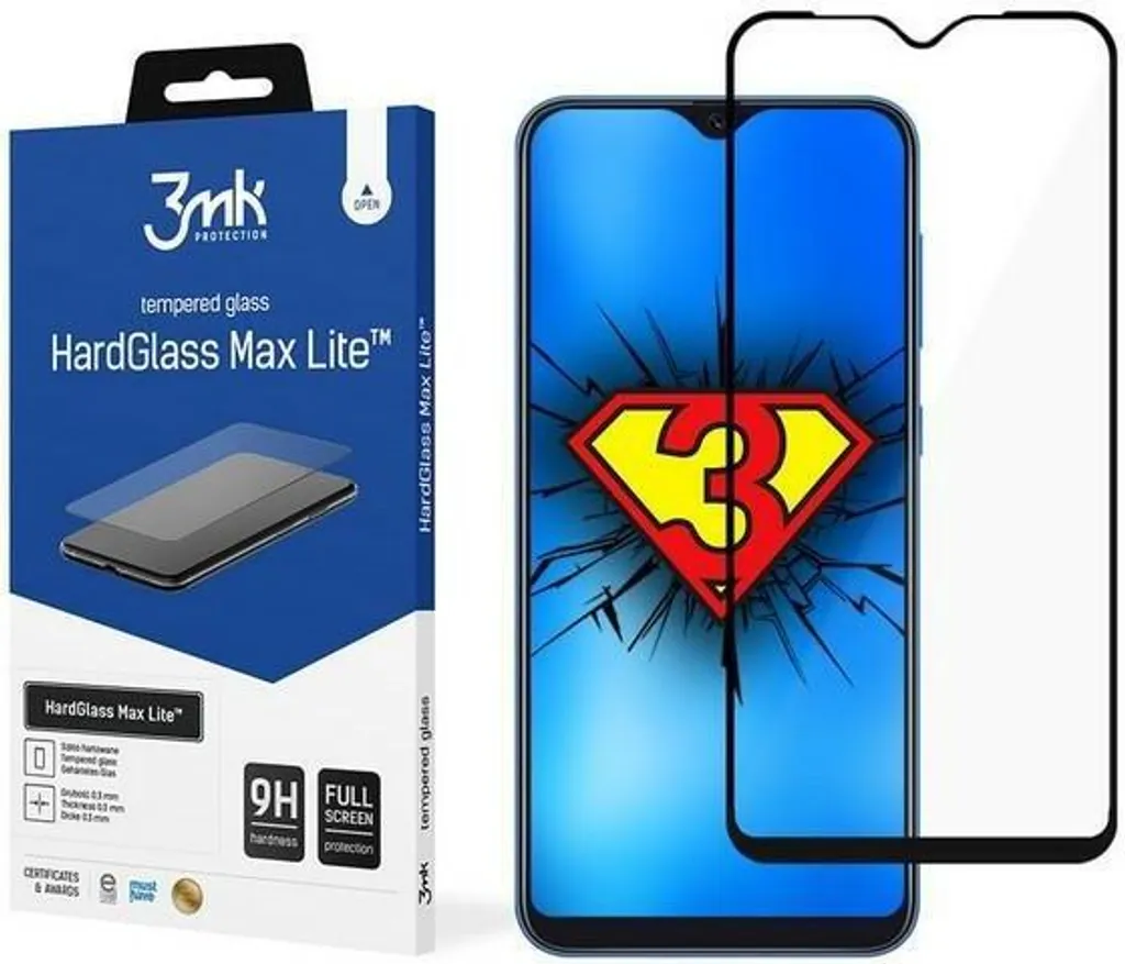 3mk HardGlass Max Lite Samsung Galaxy M02 Vetro Temperato 9H Display