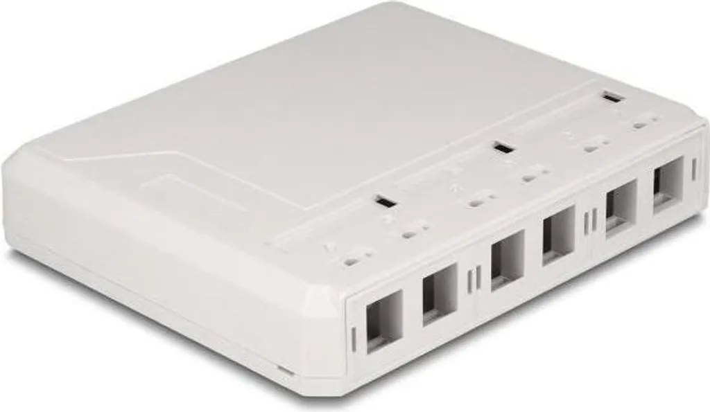 Box Distribuzione Keystone 6 Porte: Networking Professionale Bianco