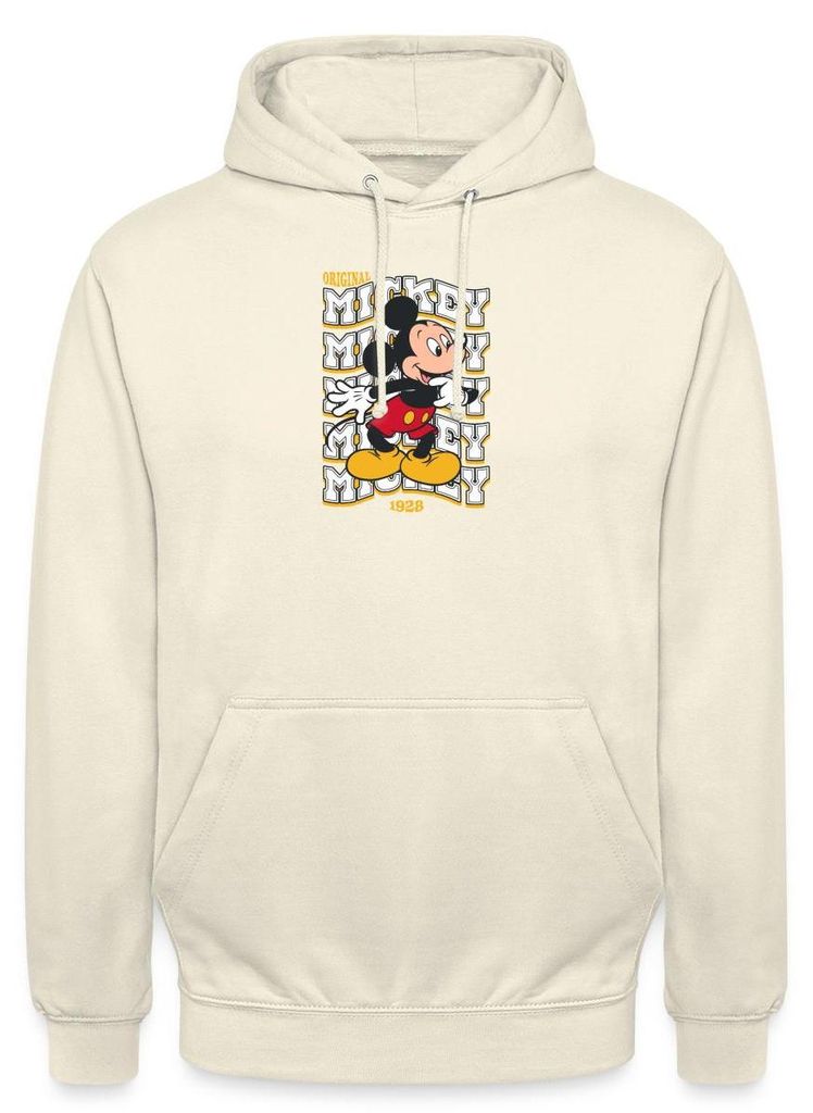 Mickey & Minnie Mickey Mouse Original 1928 Uni Hoodie, XL, Vanille-Milchshake