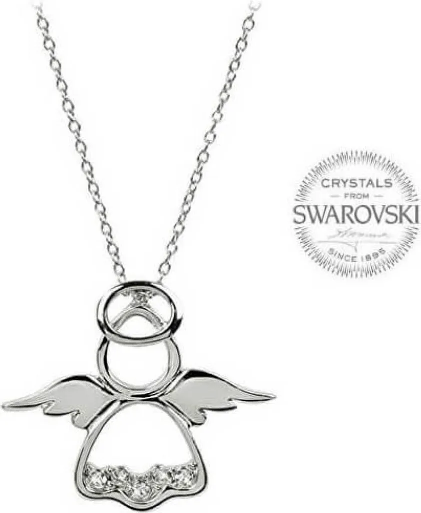 Collier chérubin original : bijou ange durable en acier, résiste à l'eau