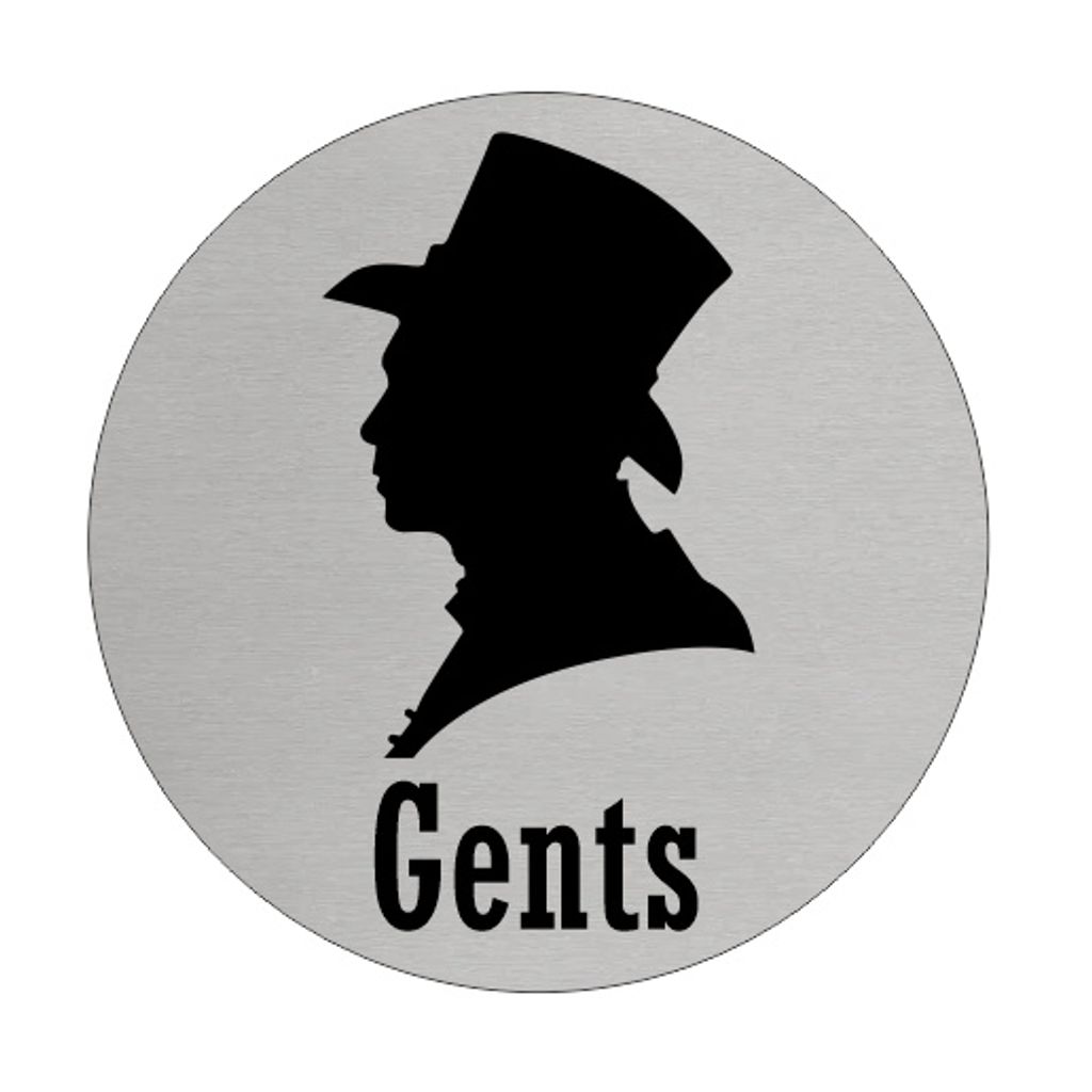 CombiCraft Aluminium Türschild 'Gent' - Ø75mm mit 3M-Klebeband