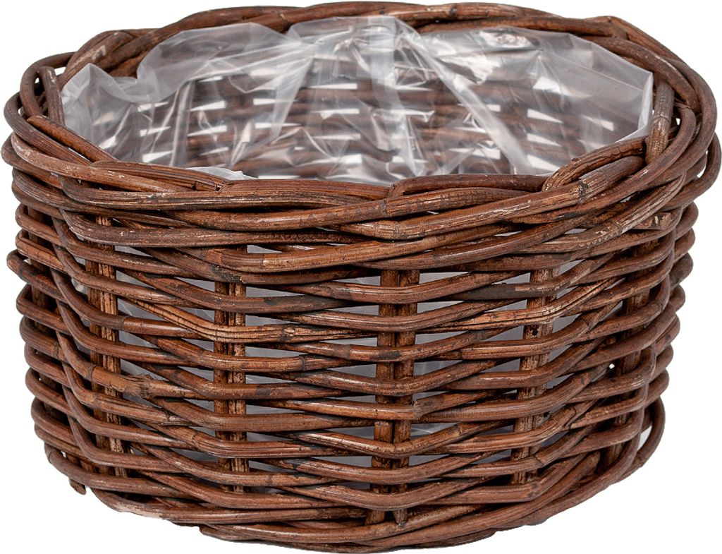 Pflanzkorb VERONA-Rund ca. D30cm Natural Brown