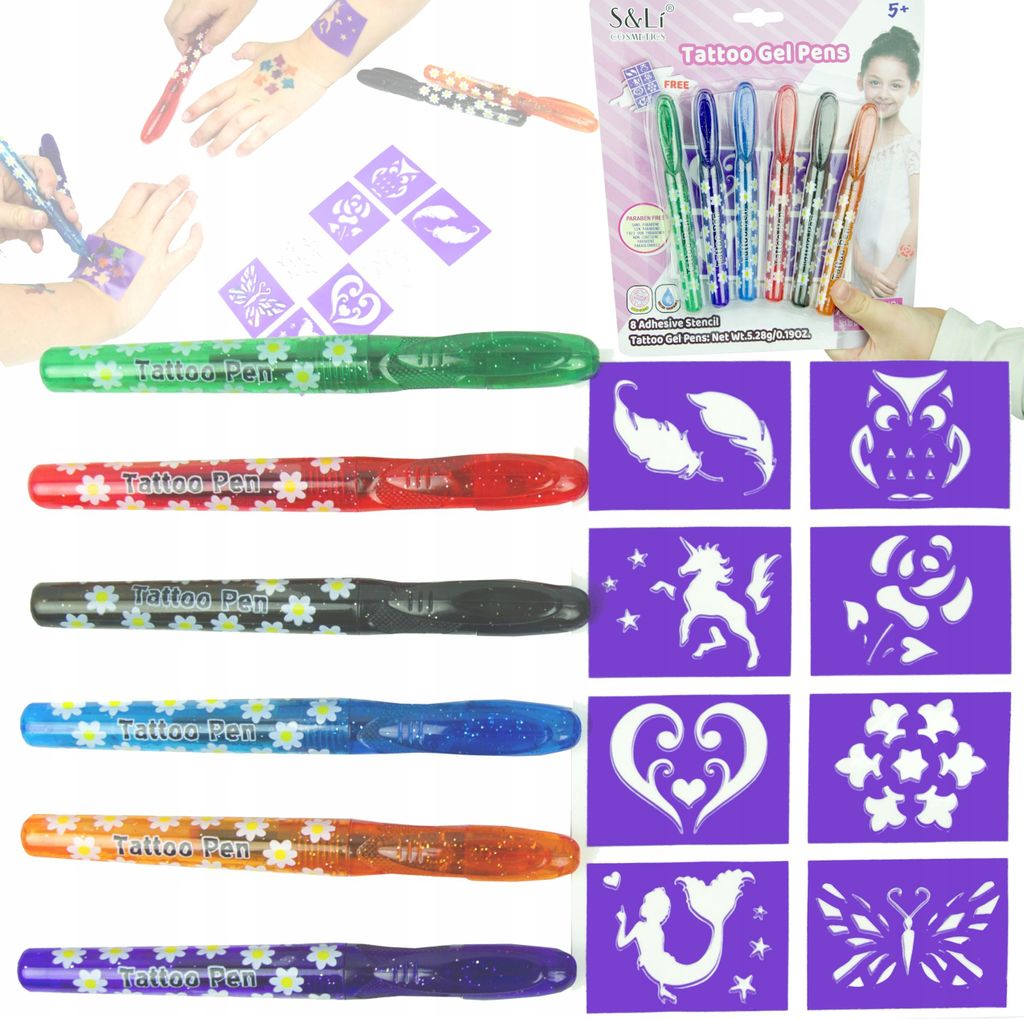 Gel-Stifte Kreatives Tattoo-Set Tattoo-Gel-Stifte Produktbild 