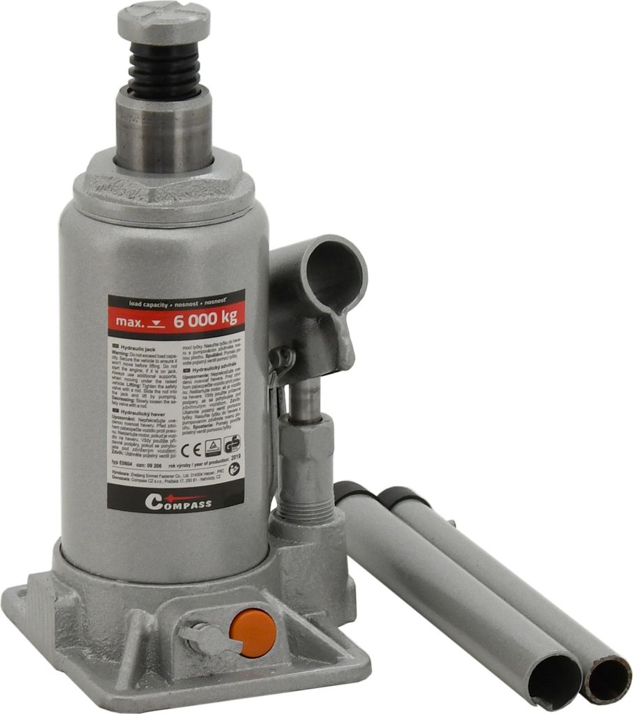 Compass 09206 - Hydraulischer Wagenheber 6 t GS, CE