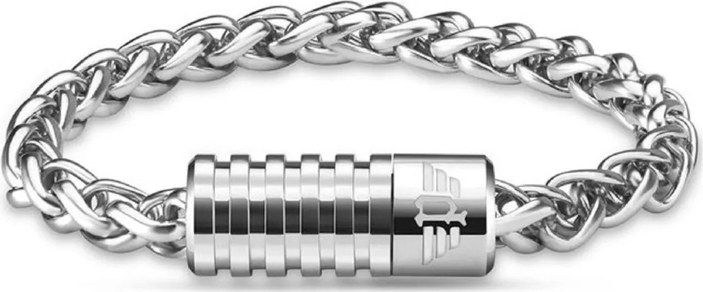 Police peagb2211543 bracelet homme acier argenté de 19 cm